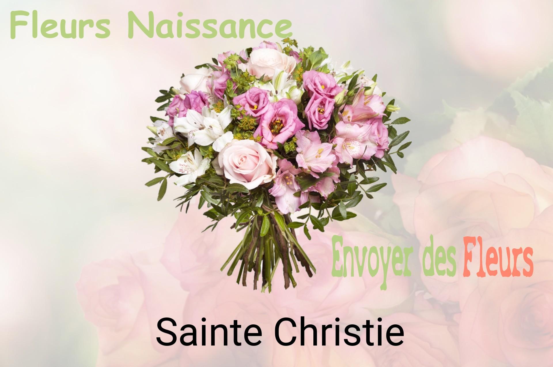 Bouquet de fleurs de naissance livré à Sainte-Christie